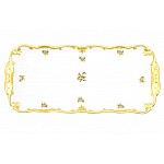 Рулетница 36см Weimar Porzellan Роза золотая