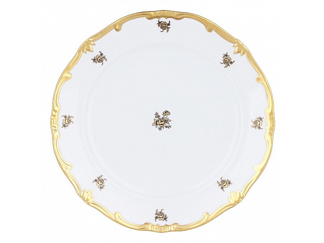 Набор тарелок Роза золотая Weimar Porzellan 26 см 6 штук