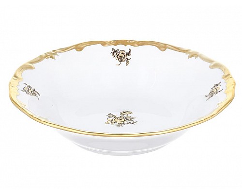 Набор салатников Роза золотая Weimar Porzellan 16 см 3 штуки