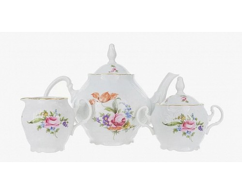 Чайный сервиз Бернадотт Полевой цветок на 6 персон 15 предметов