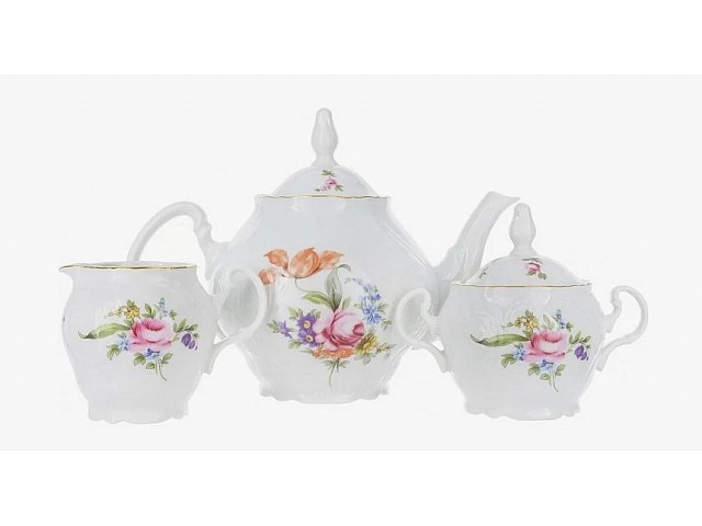 Чайный сервиз Бернадотт Полевой цветок на 6 персон 15 предметов