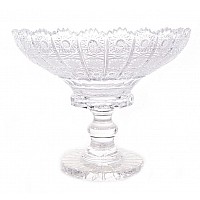 Конфетница 20 см на ножке Glasspo хрусталь 60556