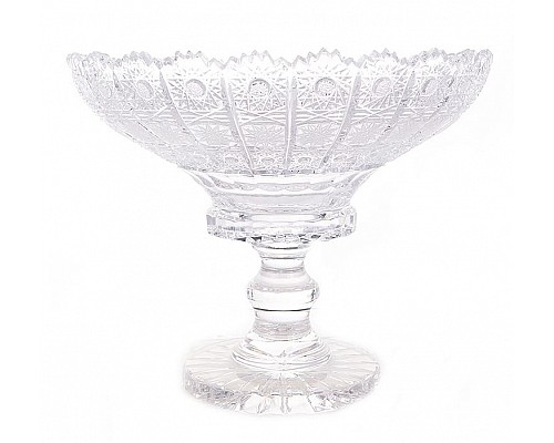 Конфетница 20 см на ножке Glasspo хрусталь 60556