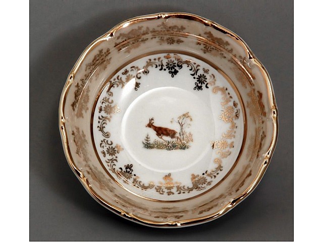 Набор салатников Bavaria Охота медовая 13 см 6 штук