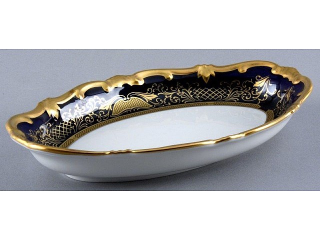 Селедочница 23см Weimar Porzellan Симфония Кобальт