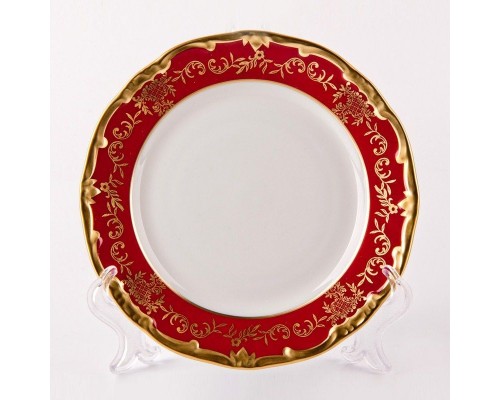 Набор тарелок 17 см Weimar Porzellan Ювел красный