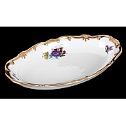 Селедочница 23см Weimar Porzellan Мейсенский букет