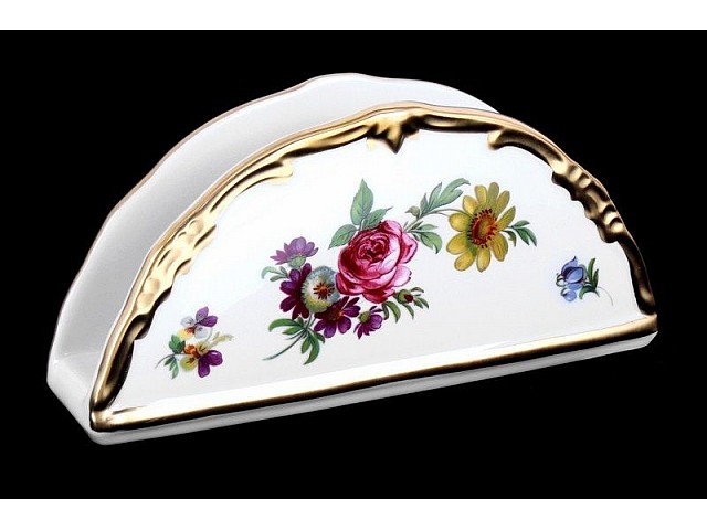 Салфетница 17см Weimar Porzellan Мейсенский букет
