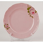 Набор тарелок Алвин розовый Weimar Porzellan 24 см 6 штук