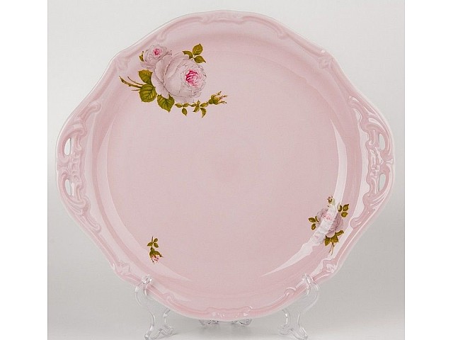 Блюдо круглое 28см Weimar Porzellan Алвин розовый