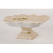 Блюдо квадратное 21см на ножке Weimar Porzellan Алвин бежевый