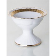 Ваза для конфет Bavaria Лента Рельеф золото на ножке