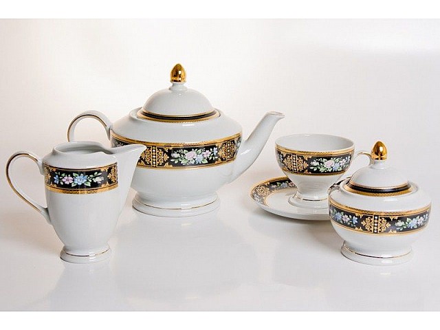 Сервиз чайный Кристина 8703400 Thun на 6 персон 15 предметов