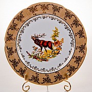 Набор тарелок Bavaria Мария Охота медовая 27 см