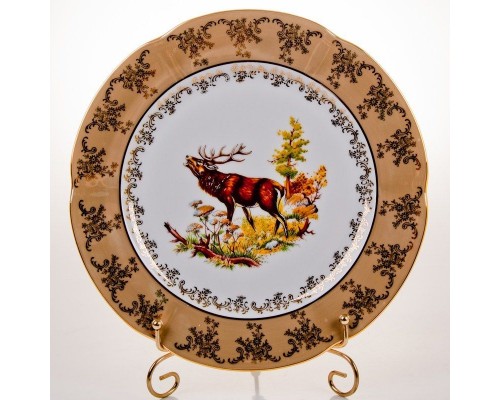 Набор тарелок Bavaria Мария Охота медовая 27 см