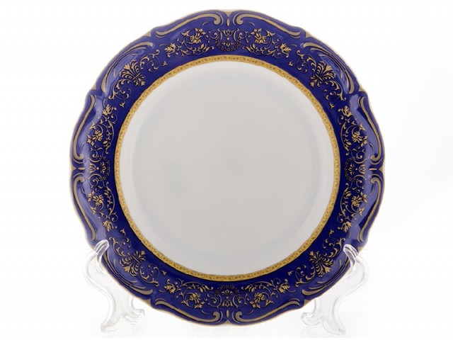 Набор тарелок Bavaria Мария Тереза-Элеганз Синяя 19 см 6 штук