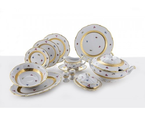Сервиз столовый Блюмен Лента Золотая Bavaria на 6 персон