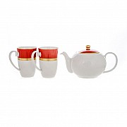 Набор для чая Weimar Porzellan красный 3 предмета