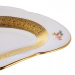 Набор тарелок 19 см Золотая лента и цветы Epiag Аляска 3052 6 штук
