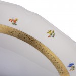 Набор тарелок 17 см Золотая лента и цветы Epiag Аляска 3052 6 штук