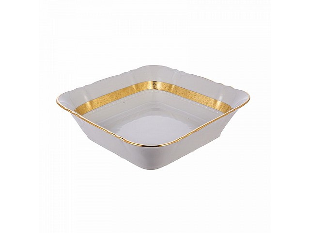 Салатник квадратный 21 см Epiag Золотая лента Аляска 3053