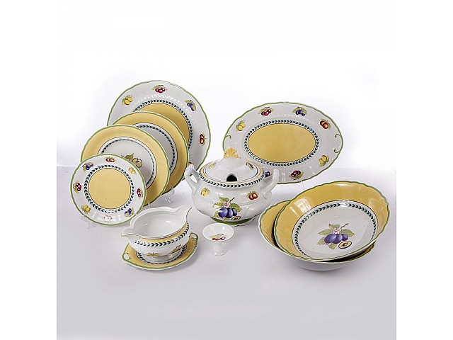 Сервиз столовый Leander Соната 2703 Фрукты на 6 персон 25 предметов