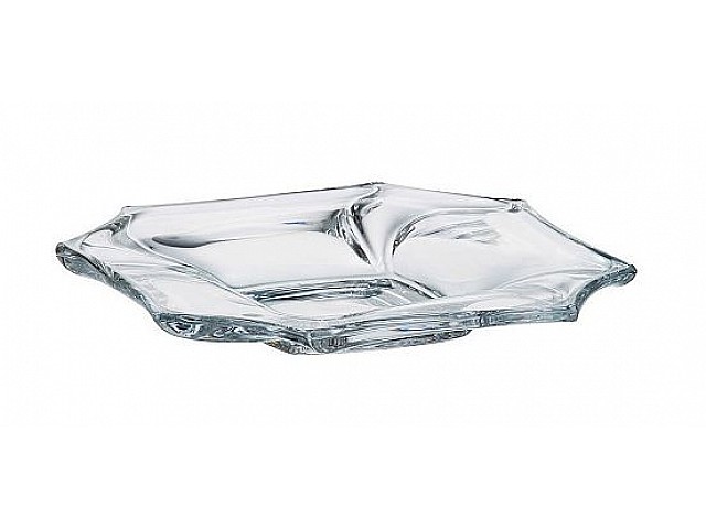 Блюдо квадратное 21 см Neptune Crystalite Bohemia