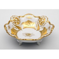 Сухарница 21см Weimar Porzellan Кленовый лист белый