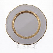 Набор тарелок Bavaria Лента золотая матовая-1 19 см 6 штук