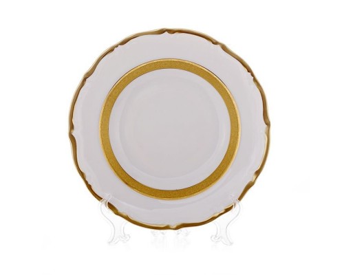 Набор тарелок Bavaria Лента золотая матовая-2 24 см 6 штук
