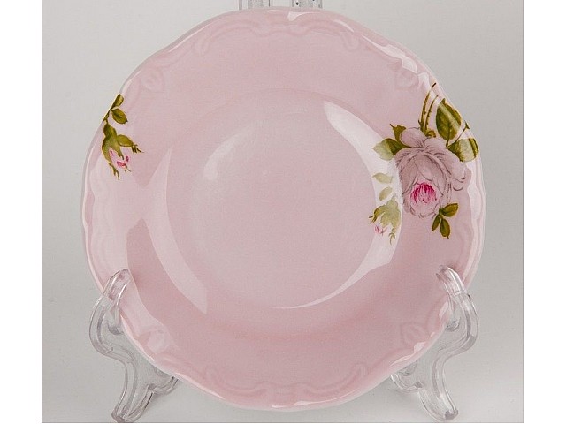Набор розеток Алвин розовый Weimar Porzellan 11 см 6 штук