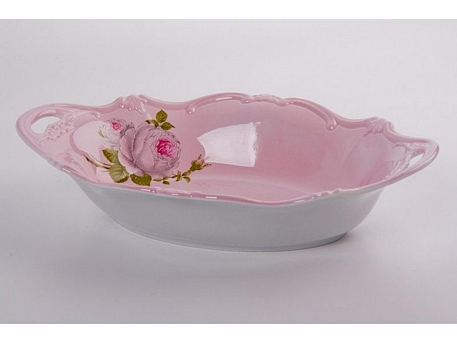 Хлебница 31см Weimar Porzellan Алвин розовый