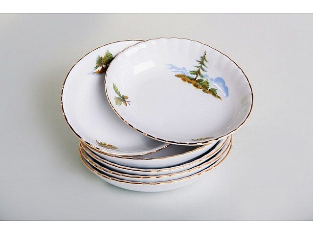 Набор салатников Bavaria Охота Рельеф 12 см 6 штук