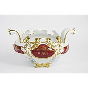 Ладья 20см Weimar Porzellan Ювел красный