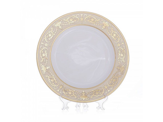 Набор тарелок Bavaria Александрия Крем/зол 21 см 6 штук
