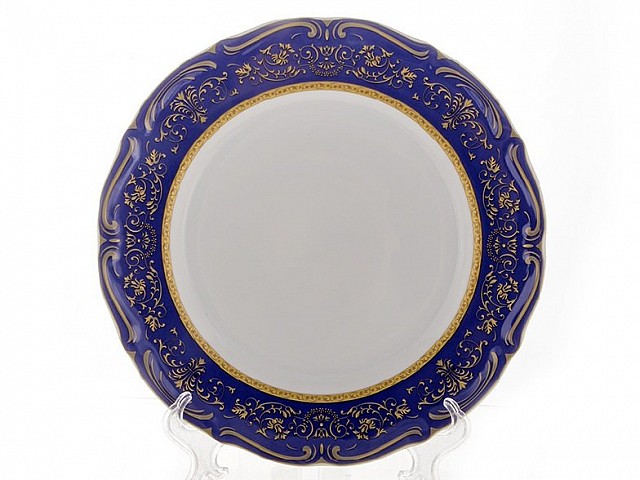 Набор тарелок Bavaria Мария Тереза-Элеганз Синяя 24 см 6 штук