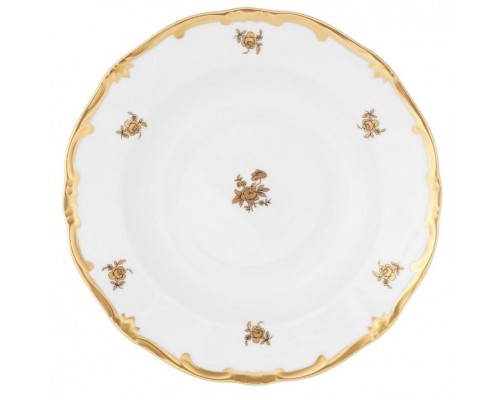 Набор глубоких тарелок Роза золотая Weimar Porzellan 22 см 6 штук