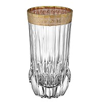 Набор стаканов Адажио Королевская лента золотой 400 мл 6 шт