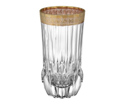 Набор стаканов Адажио Королевская лента золотой 400 мл 6 шт