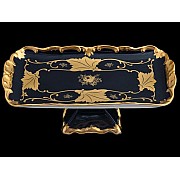 Рулетница на ножке 26см Weimar Porzellan Кленовый лист синий