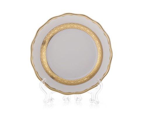 Набор тарелок Bavaria Лента золотая матовая-1 24 см 6 штук