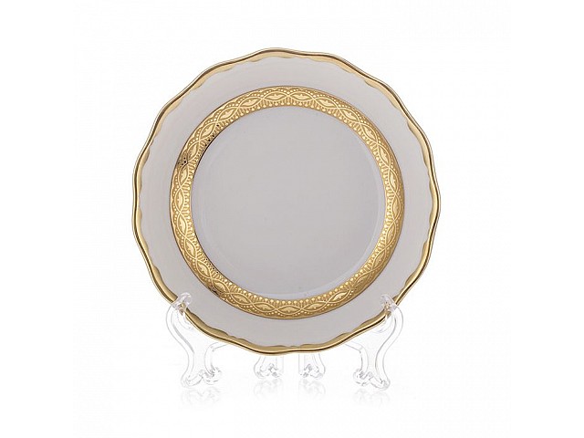 Набор тарелок Bavaria Лента золотая матовая-1 24 см 6 штук
