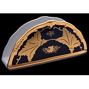 Салфетница 17см Weimar Porzellan Кленовый лист синий