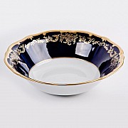 Салатник круглый 23 см Weimar Porzellan Ювел синий 