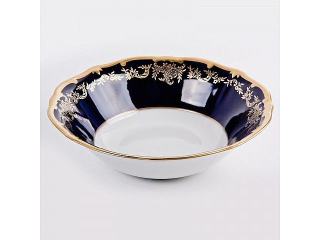 Салатник круглый 23 см Weimar Porzellan Ювел синий