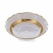 Салатник круглый 23 см Bavaria Лента золотая матовая-1