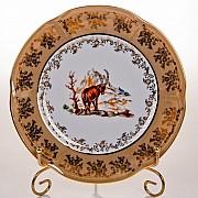 Набор тарелок Bavaria Мария Охота медовая 21 см