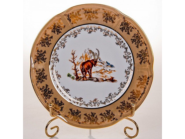 Набор тарелок Bavaria Мария Охота медовая 21 см