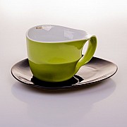 Чайная пара Колани Weimar Porzellan зеленая 450 мл