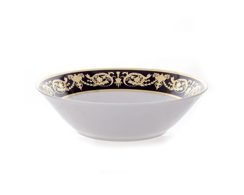 Салатник круглый 26 см Bavaria Александрия Блэк/зол